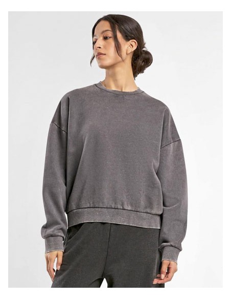 BUI-BY301-Ladies Vintage Heavy Crewneck 2